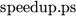 \begin{figure}
\begin{center}
\epsfxsize =3in \epsfysize =3in
\epsffile {speedup.ps}\end{center}\end{figure}